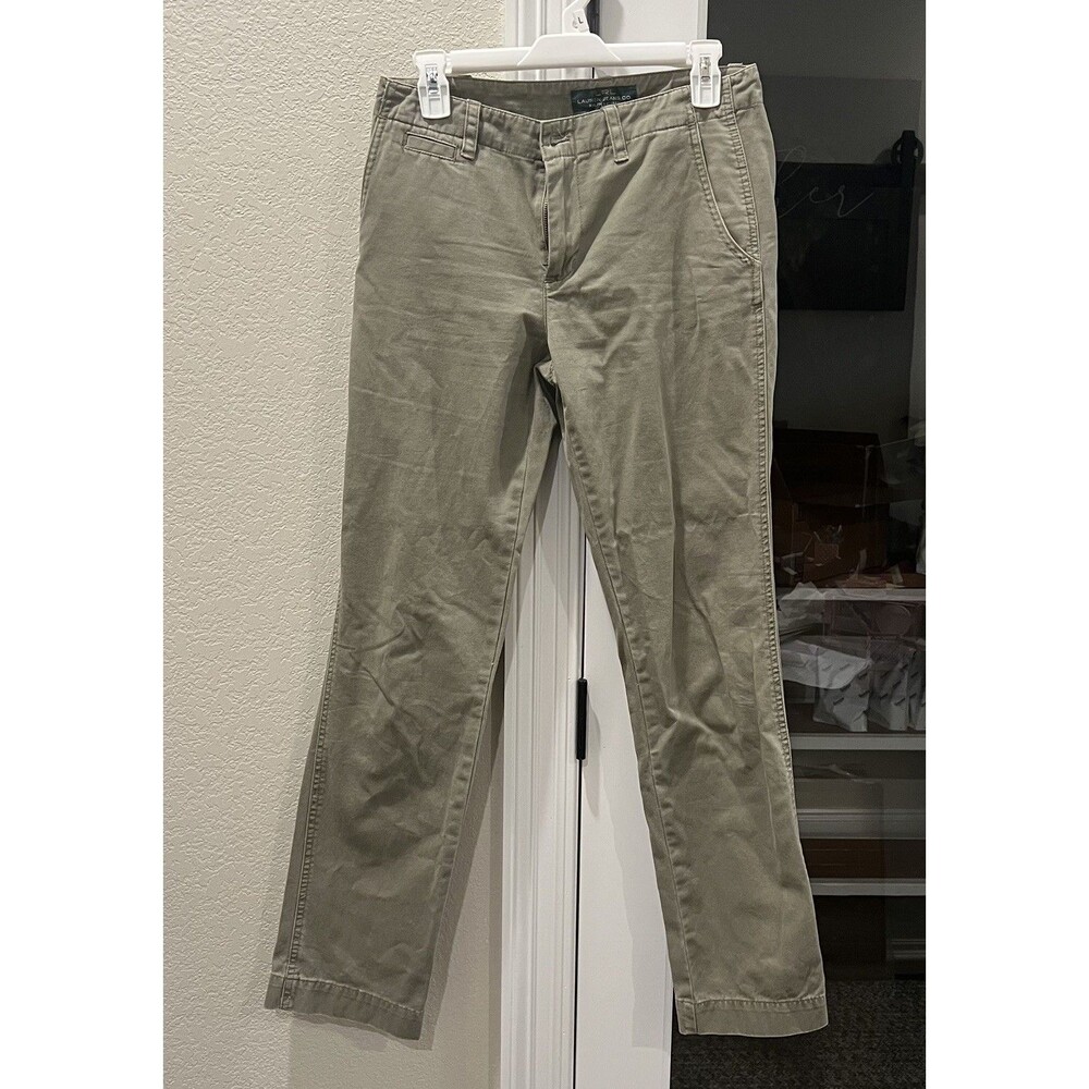 Lauren Ralph Lauren Newbury Chino Pants Women’s 4 Olive Green 100% Cotton